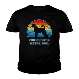 Portuguese Water Dog Vintage Design Dog Youth T-shirt - Thegiftio UK