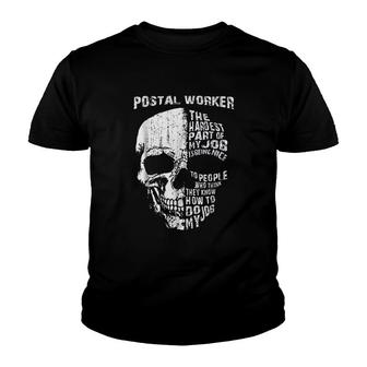 Postal Worker Awareness Funny Gift Youth T-shirt | Mazezy