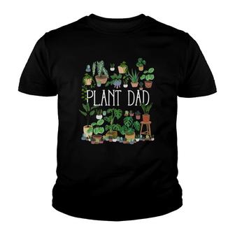 Potted Plant Dad Gardening Lover Youth T-shirt | Mazezy