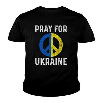 Pray For Ukraine Support Ukraine I Stand With Ukraine Tank Top Youth T-shirt | Mazezy
