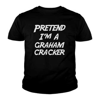 Pretend I'm A Graham Cracker Halloween Costume Youth T-shirt | Mazezy