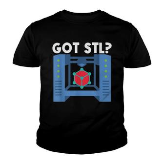 Printer Stl 3D Printing 3D Printer Enthusiasts Youth T-shirt - Thegiftio UK
