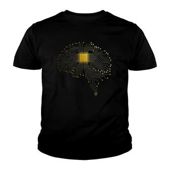 Programmer Cpu Brain Coder It Software Engineer Youth T-shirt | Mazezy