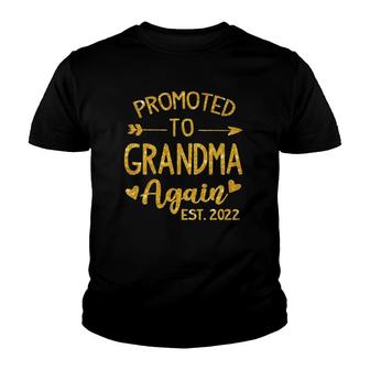 Promoted To Grandma Again Est 2022 Ver2 Youth T-shirt | Mazezy