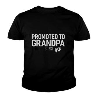 Promoted To Grandpa 2021 Youth T-shirt | Mazezy