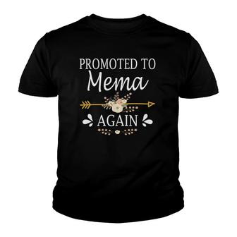 Promoted To Mema Again Mothers Day Gifts Youth T-shirt | Mazezy UK