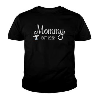 Promoted To Mom 2022 Cute Mommy Est 2022 Ver2 Youth T-shirt | Mazezy