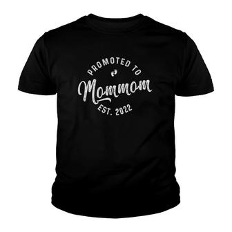 Promoted To Mommom 2022 First Time Mothers New Mom To Be Youth T-shirt | Mazezy