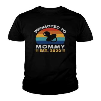 Promoted To Mommy 2022 First Time Mothers New Mom To Be 2022 Youth T-shirt | Mazezy