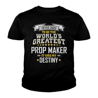 Prop Maker Idea World's Greatest Prop Maker Youth T-shirt | Mazezy