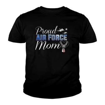 Proud Air Force Mom Hear Us Air Force Military Tank Top Youth T-shirt | Mazezy