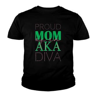 Proud Aka Mom Womens Sorority Gift For Proud Aka Mother Youth T-shirt | Mazezy