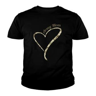 Proud Army Mom - Army Mother Camouflage Youth T-shirt | Mazezy UK