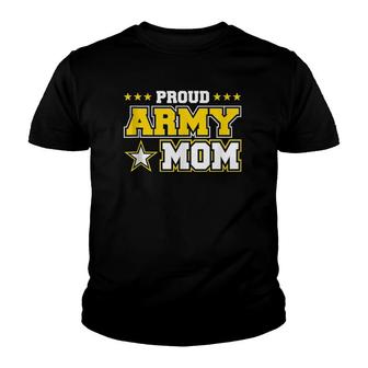 Proud Army Mom Product Us Military Mom Family Youth T-shirt | Mazezy