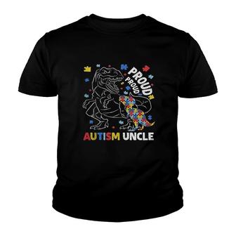 Proud Autism Uncle Youth T-shirt | Mazezy