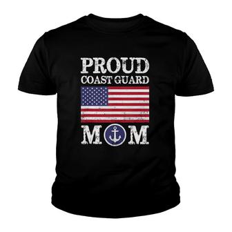 Proud Coast Guard Mom Mother's Day Youth T-shirt | Mazezy