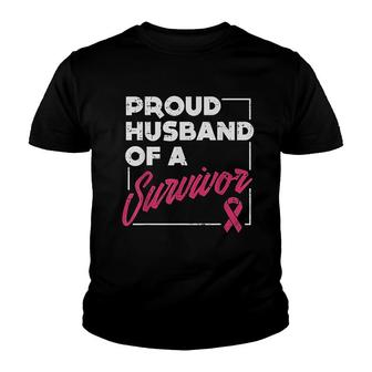 Proud Husband Of Survivor Awareness Gift Youth T-shirt | Mazezy