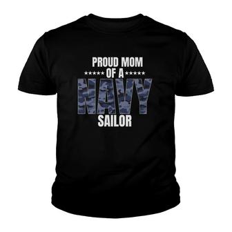 Proud Mom Of A Navy Sailor Veterans Day Youth T-shirt | Mazezy