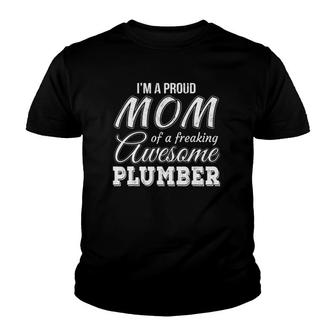 Proud Mom Of Plumber Mother's Day Gift Youth T-shirt | Mazezy