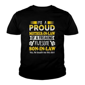 Proud Mother In Law Of Awesome Son In Law Youth T-shirt | Mazezy