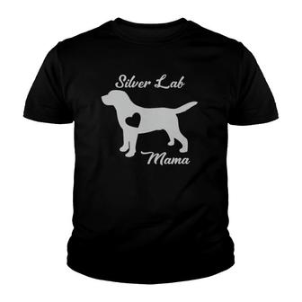 Proud Silver Lab Mama Mom Labrador Retriever Gifts For Women Youth T-shirt | Mazezy