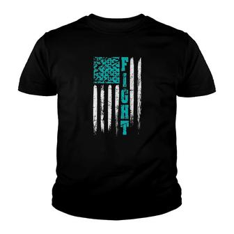 Ptsd Fight Ptsd American Flag Youth T-shirt - Thegiftio UK