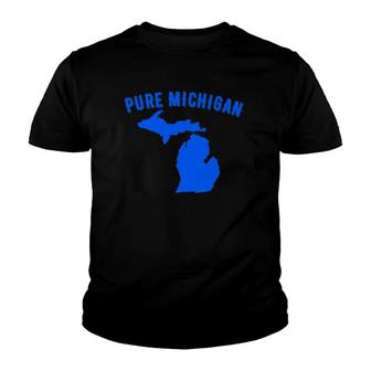 Pure Michigan Vacation Water Lake Fun Gift Idea Premium Youth T-shirt | Mazezy