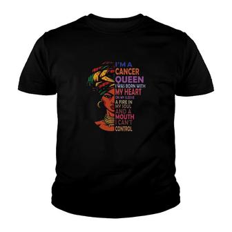 Queen Born With Heart On Sleeve Youth T-shirt | Mazezy