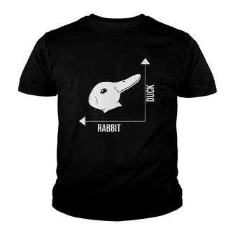 Rabbit Duck Illusion Philosopher Youth T-shirt | Mazezy