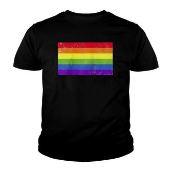 Rainbow Flag We Are All The Same Raglan Baseball Tee Youth T-shirt | Mazezy UK