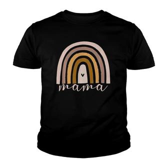 Rainbow Mama Birthday Gift Mothers Day New Mom Life Trending Youth T-shirt | Mazezy