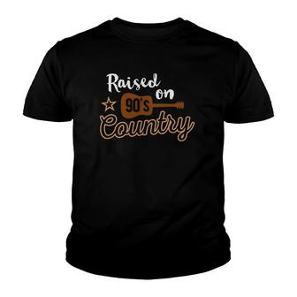 Raised On 90'S Country Music Vintage Funny Retro Youth T-shirt | Mazezy