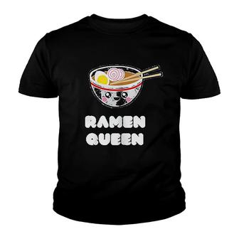 Ramen Queen Ramen Foodie Cute Youth T-shirt | Mazezy