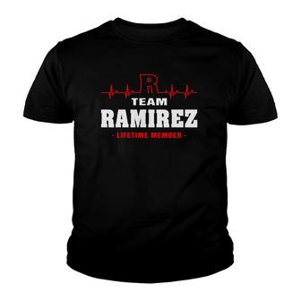 Ramirez Surname Name Family Team Ramirez Lifetime Member Youth T-shirt | Mazezy