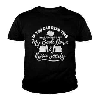 Reading Bibliophile Quote Books Youth T-shirt | Mazezy