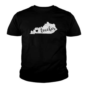 Red For Ed Kentucky Teacher Public Education Youth T-shirt | Mazezy