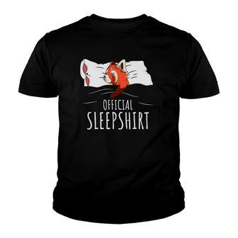 Red Panda Official Sleep Funny Panda Youth T-shirt | Mazezy