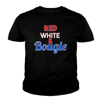Red White And Bougie For Patriotic Holidays Youth T-shirt | Mazezy
