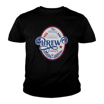 Red, White And Brew For The Usa Men And Women Youth T-shirt | Mazezy