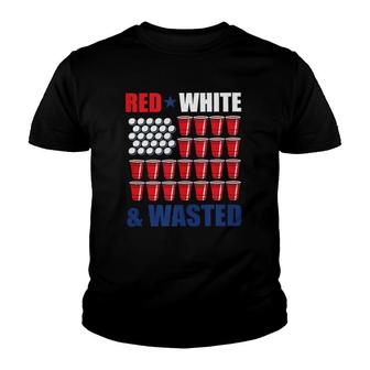 Red White And Wasted Youth T-shirt | Mazezy