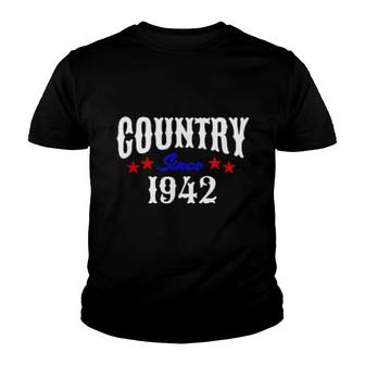Redneck 80 Year Old Born In 1942 Country Music 80Th Birthday Youth T-shirt | Mazezy