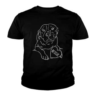 Rescue Pit Bull Pitbull Love Pittie Adopt Don't Shop Youth T-shirt | Mazezy