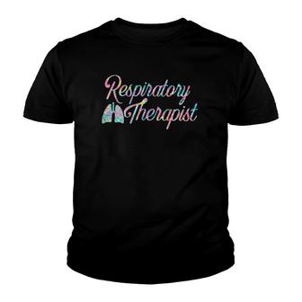 Respiratory Therapist Rt Care Week Colorful Pocket Youth T-shirt | Mazezy