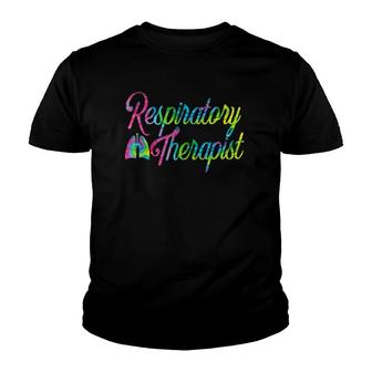 Respiratory Therapist Rt Care Week Tie Dye Youth T-shirt | Mazezy UK