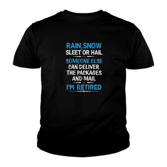 Retired Mail Letter Carrier Postal Worker V2 Youth T-shirt - Thegiftio UK