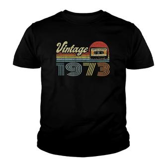 Retro Audio Cassette Vintage Since 1973 49Th Birthday Youth T-shirt | Mazezy