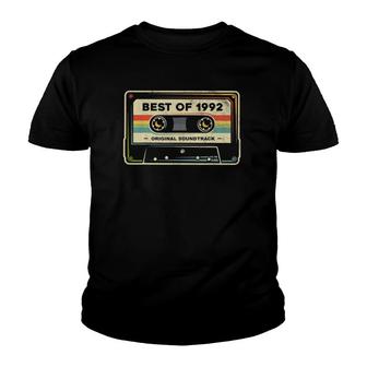 Retro Best Of 1992 Mixtape Vintage 29Th Birthday Cassette Youth T-shirt | Mazezy