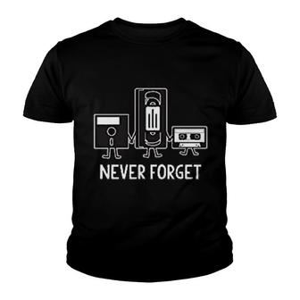 Retro Cassette Tape Never Forget Youth T-shirt | Mazezy