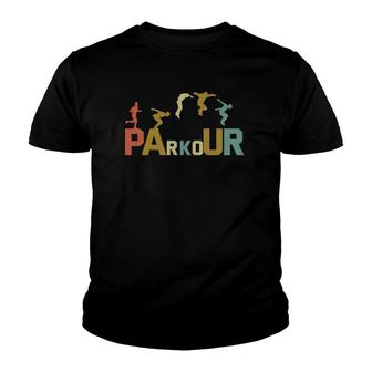 Retro Free Running Parkour Vintage Youth T-shirt | Mazezy