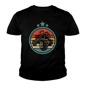 Retro Monster Trucks Vintage Big Trucks Youth T-shirt | Mazezy